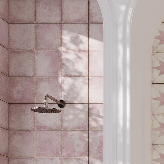 Dusty Pink 8x8 Matte Porcelain Square Tile