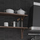 Black 2 x 10 Ceramic Matte Picket Tile