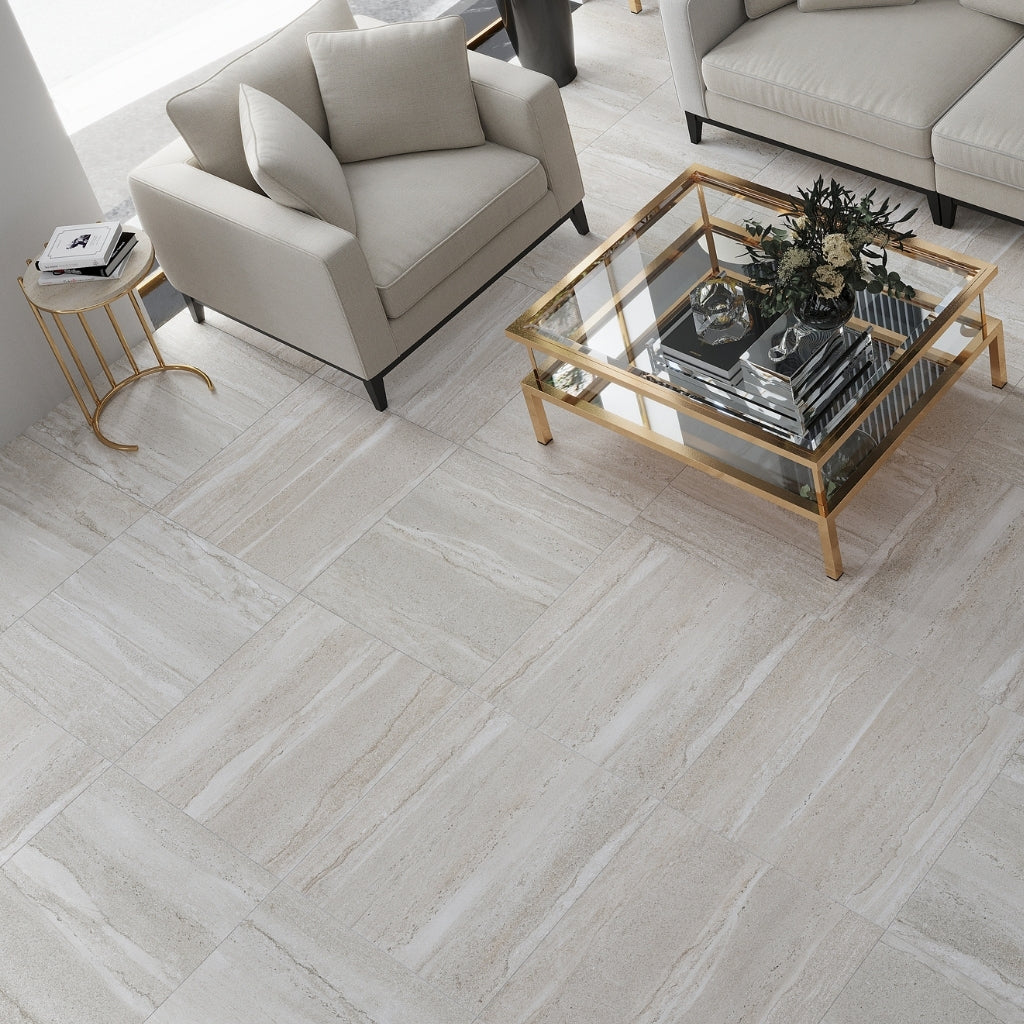 Warm Beige 24x24 Matte Porcelain Large Tile
