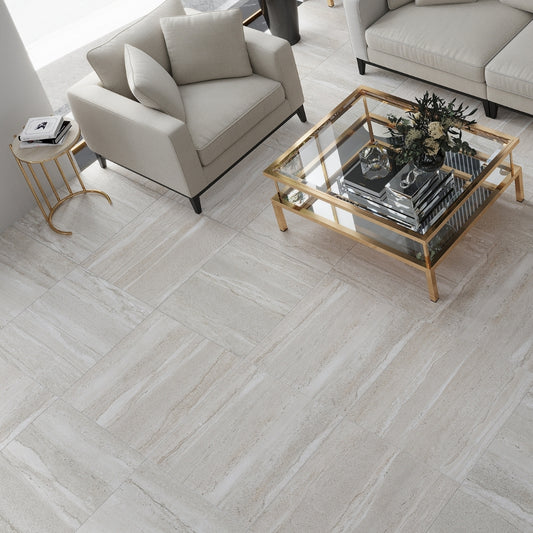 Warm Beige 24x24 Matte Porcelain Large Tile