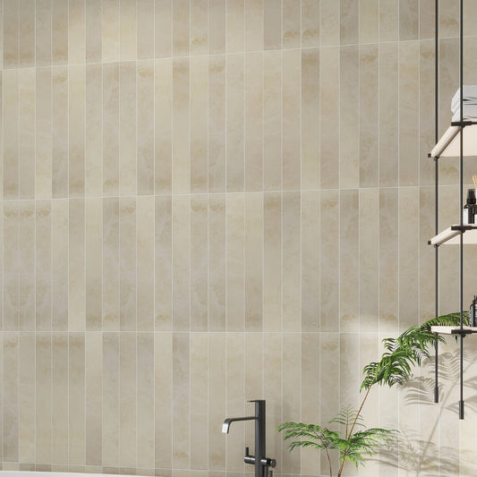 Soft Taupe 3x24 Matte Porcelain Plank Tile