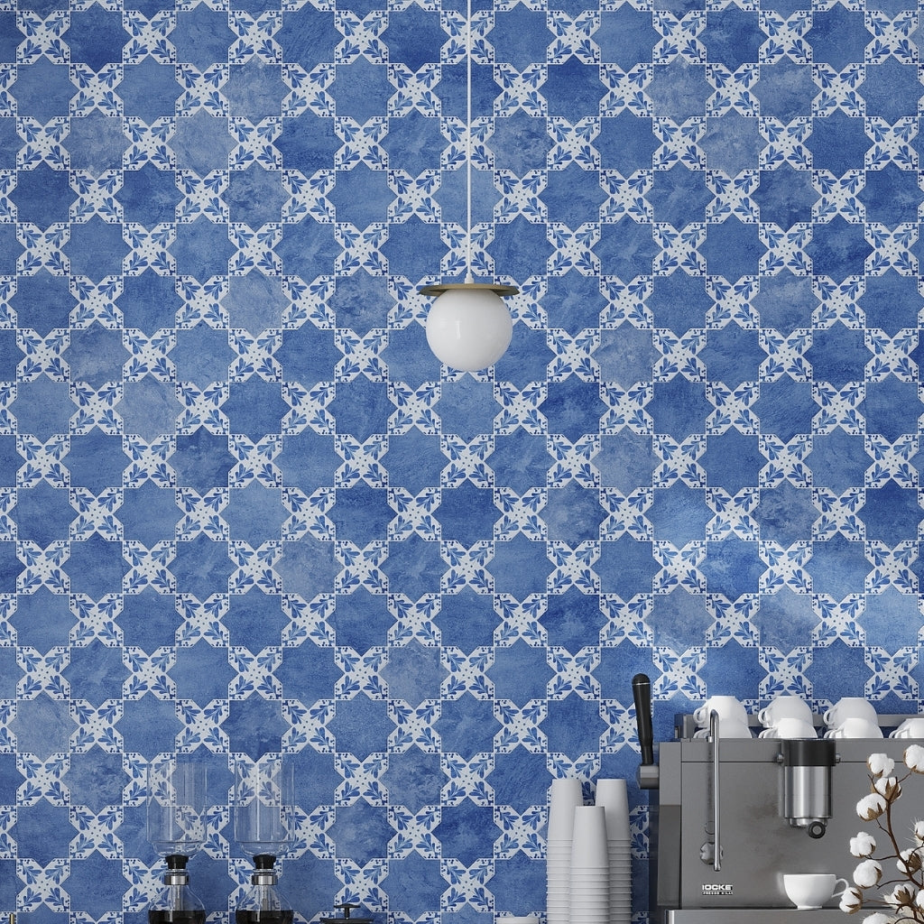 Cornflower Blue 5 x 5 Ceramic Matte Cross Tile
