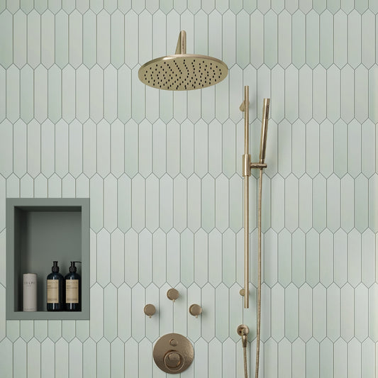 Tea Green 2 x 10 Matte Ceramic Picket Tile