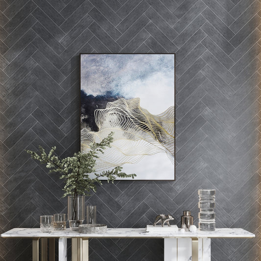 Eastern Black 3x12 Textured Brick Tile