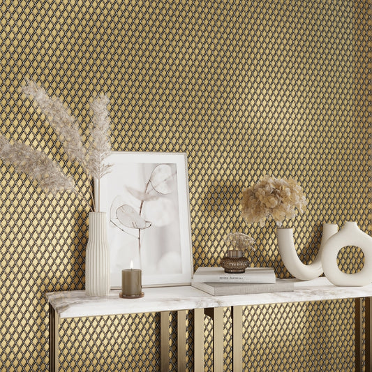 Gold 11 x 11 Glossy diamond Glass Mosaic Tile