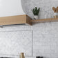 White 4 x 16 Honed Bianco Carrara Marble Subway Tile