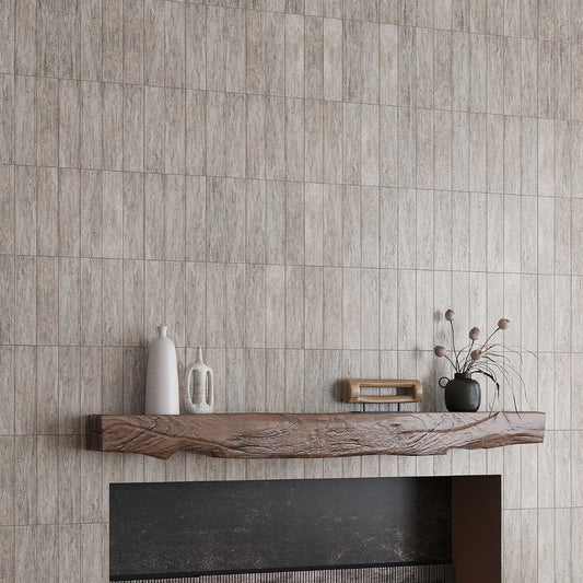 Wooden Grey 3x12 Textured Brick Tile