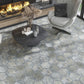 Slate Gray 9 x 10 Matte Porcelain Hexagon Tile
