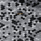 Terrazzo, Black Limestone 12 x 12 Honed Marble Mosaic Tile