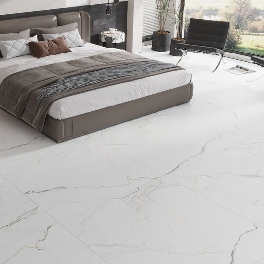 Gray Beige 48x48 Matte Porcelain Large Tile