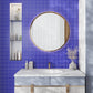 Cobalt Blue 12 x 12 Matte Glass Mosaic Tile
