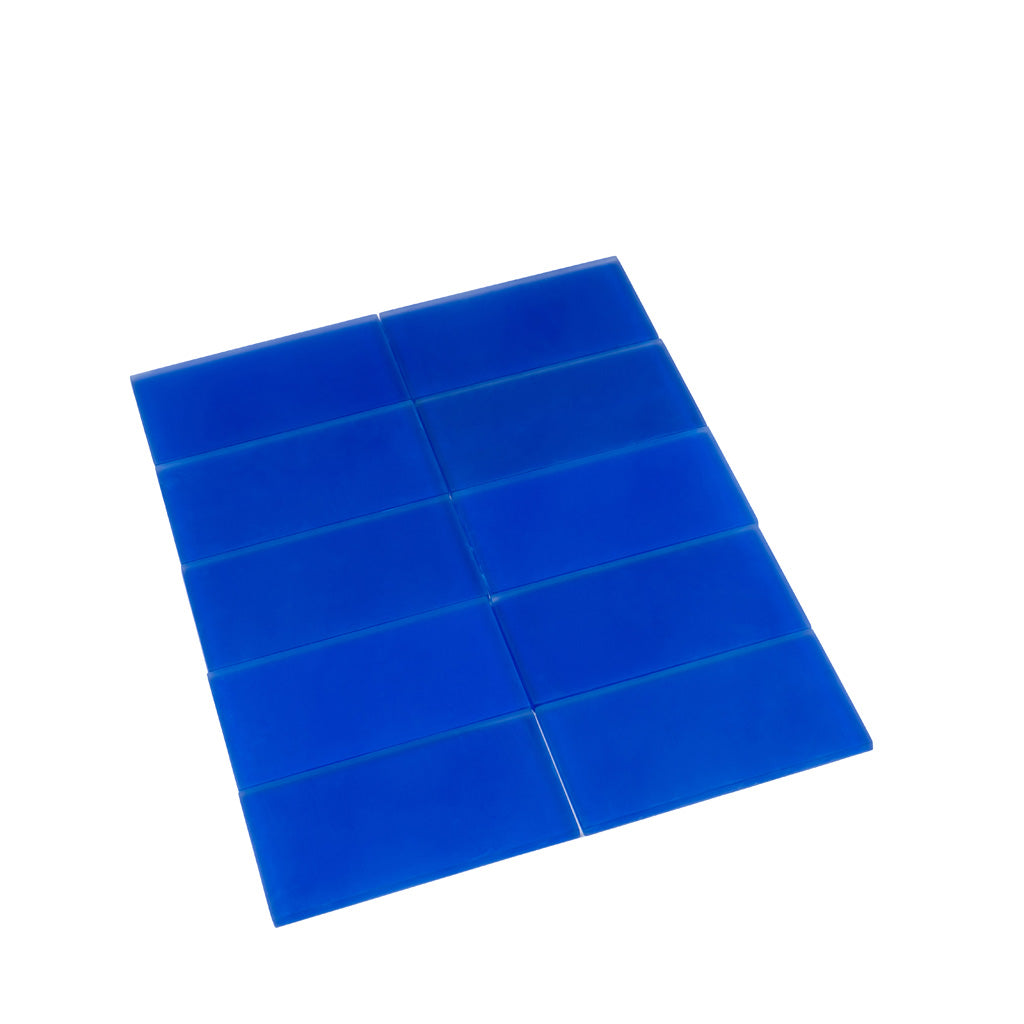 Cobalt Blue 3 x 6 Matte Glass Subway Tile