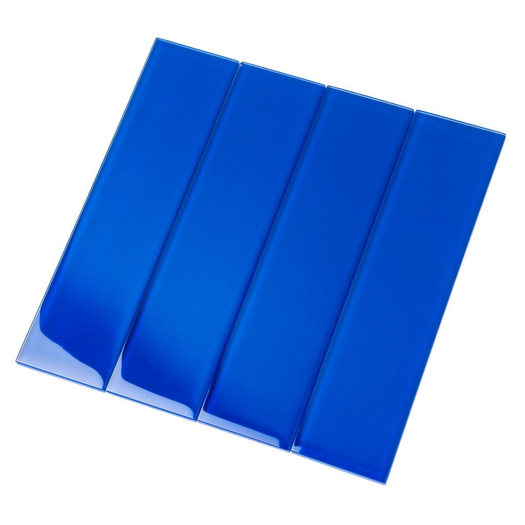 Cobalt Blue 3 x 12 Glossy Glass Subway Tile