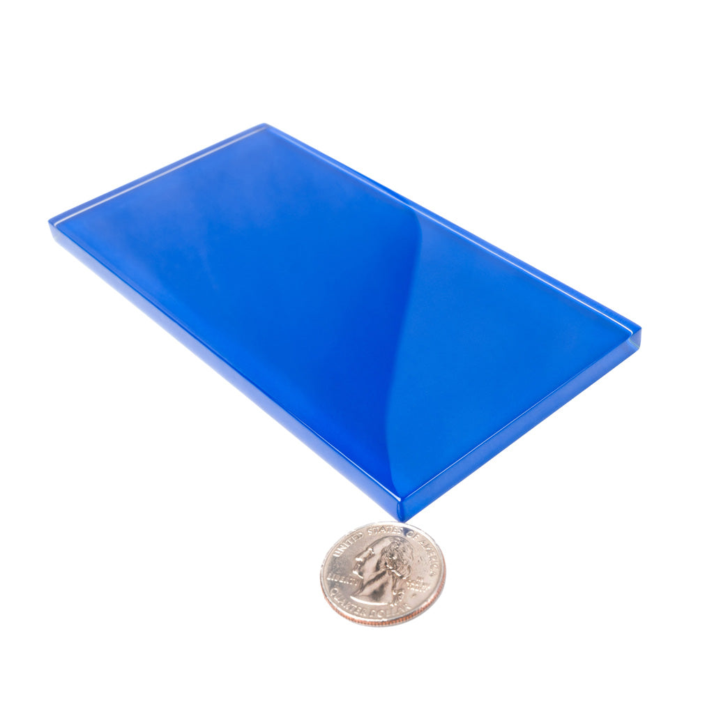 Cobalt Blue 3 x 6 Glossy Glass Subway Tile