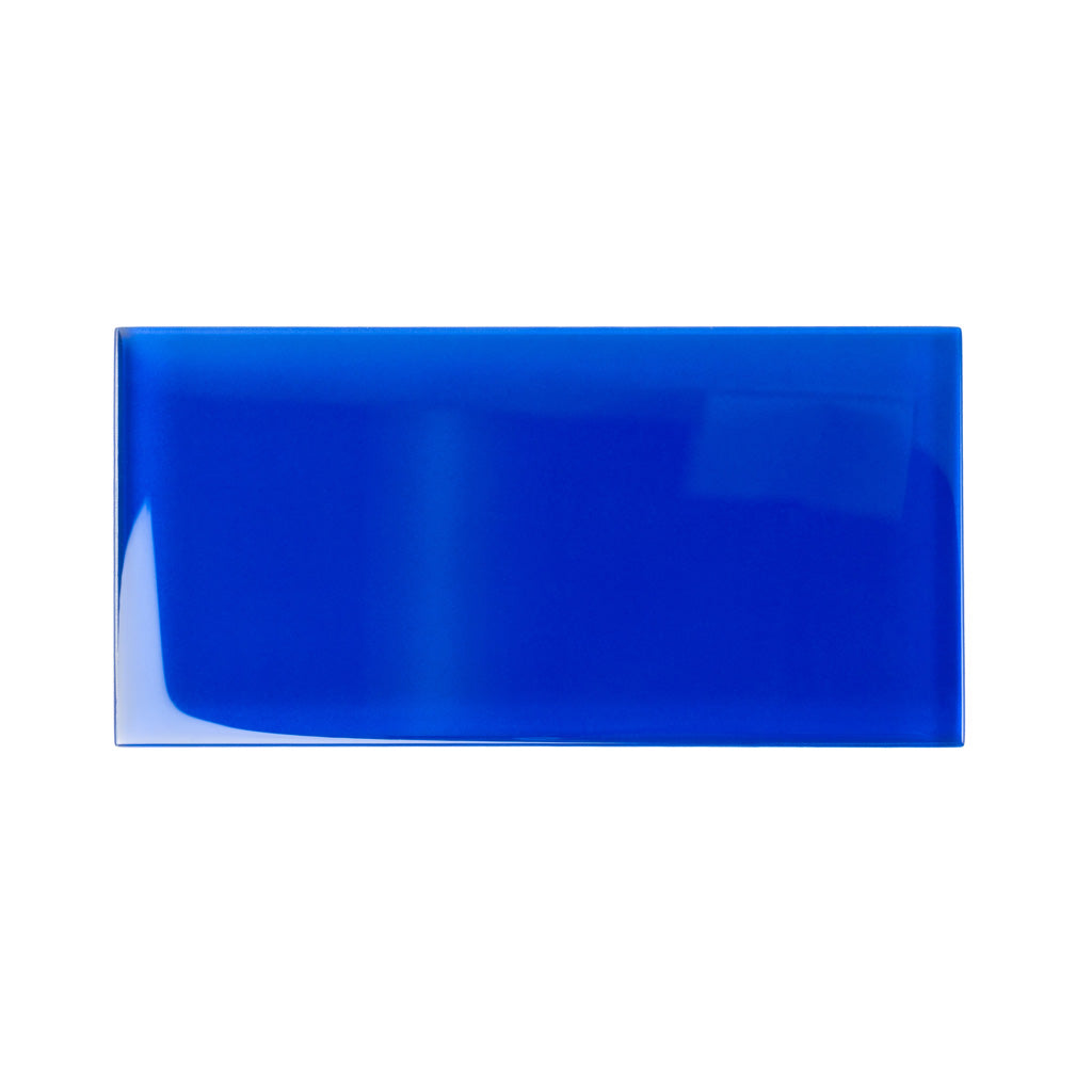 Cobalt Blue 3 x 6 Glossy Glass Subway Tile