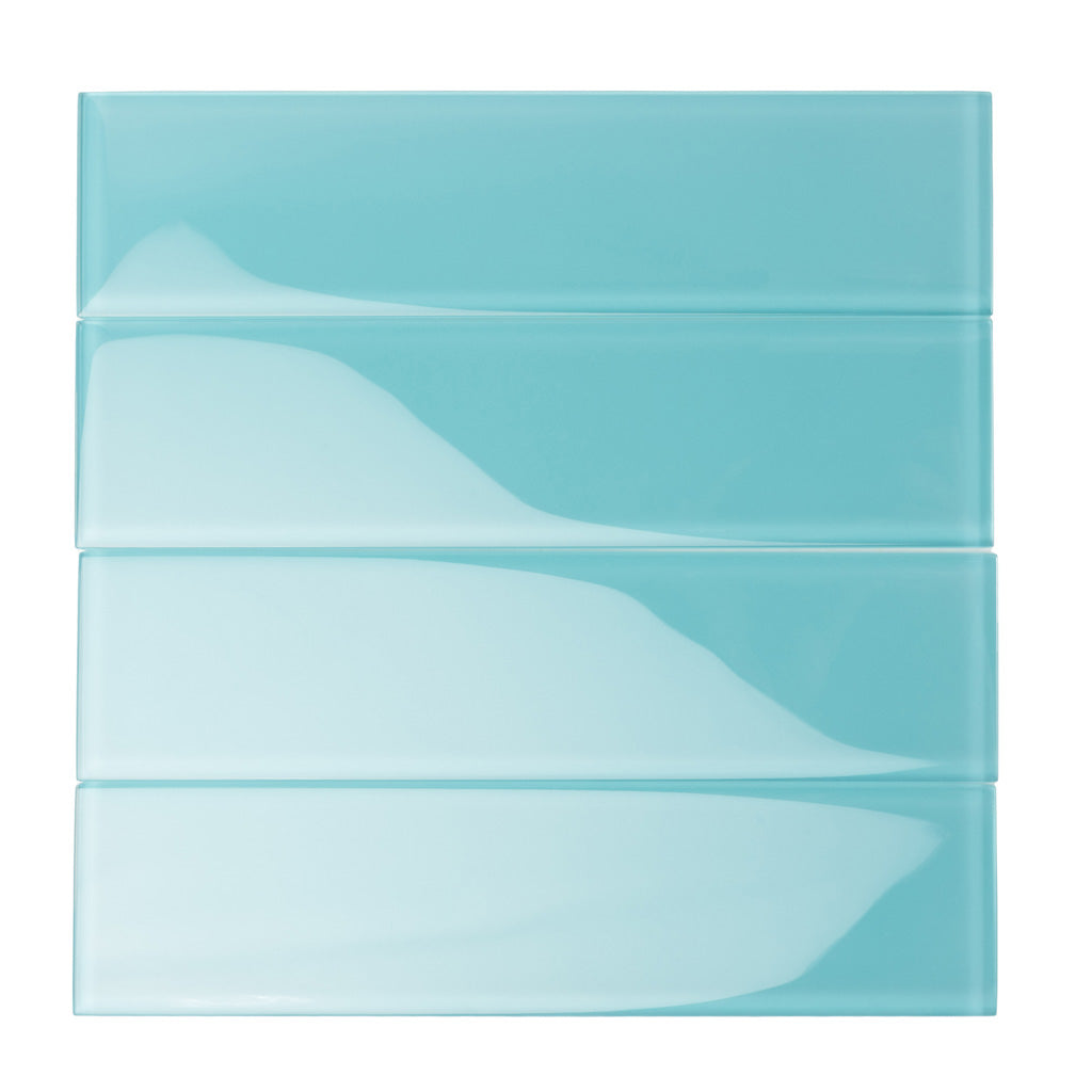 Sky Blue 3 x 12 Glossy Glass Subway Tile