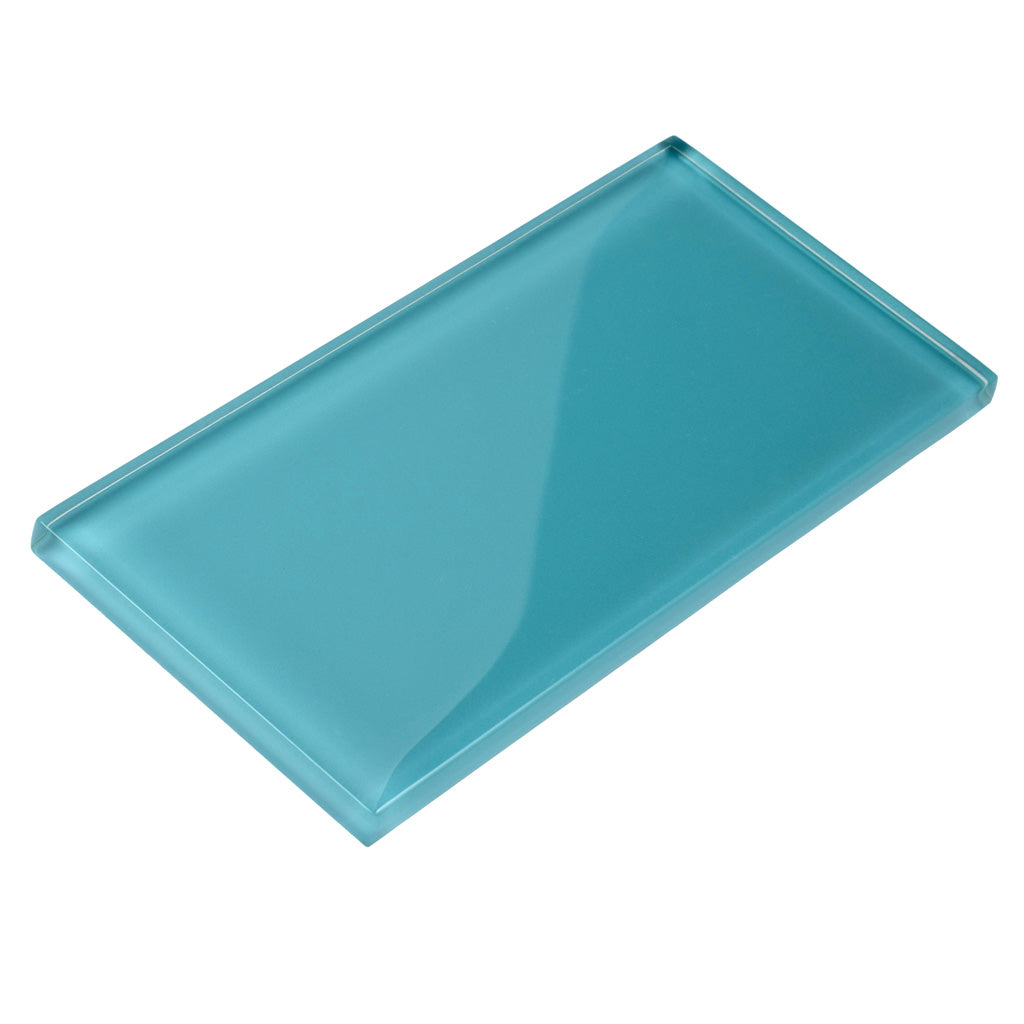 Sky Blue 3 x 6 Glossy Glass Subway Tile