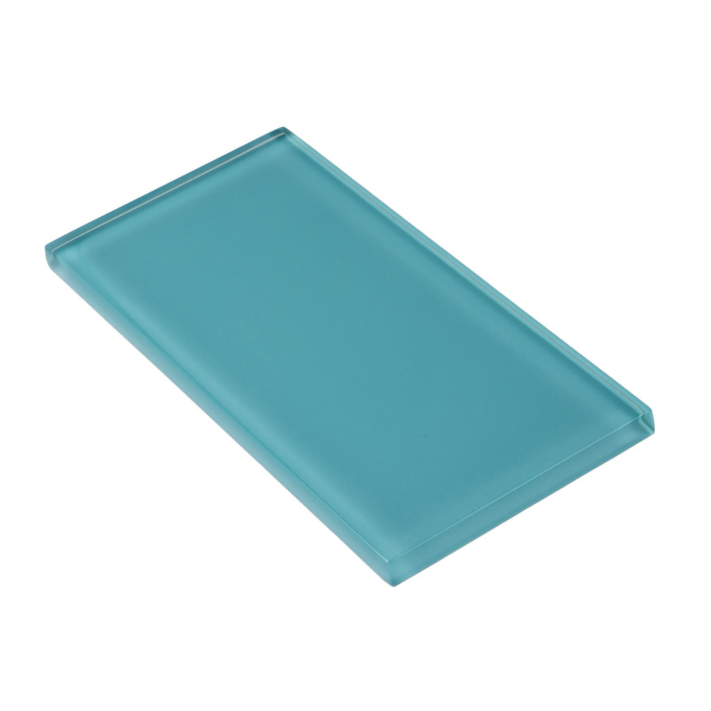 Sky Blue 3 x 6 Glossy Glass Subway Tile