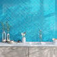 Sapphire Blue 4 x 16 Glossy Glass Subway Tile