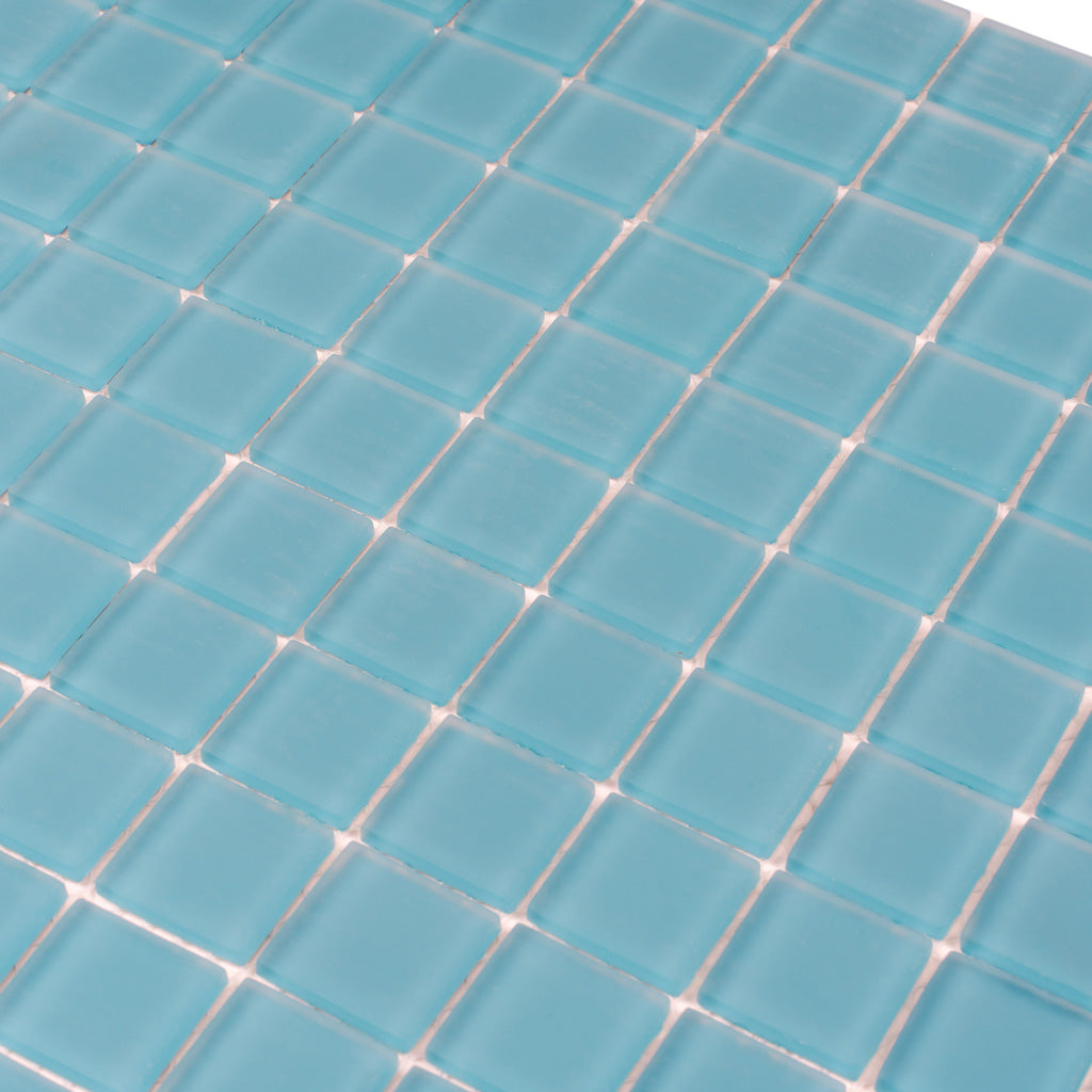 Sapphire Blue 12 x 12 Matte Glass Mosaic Tile