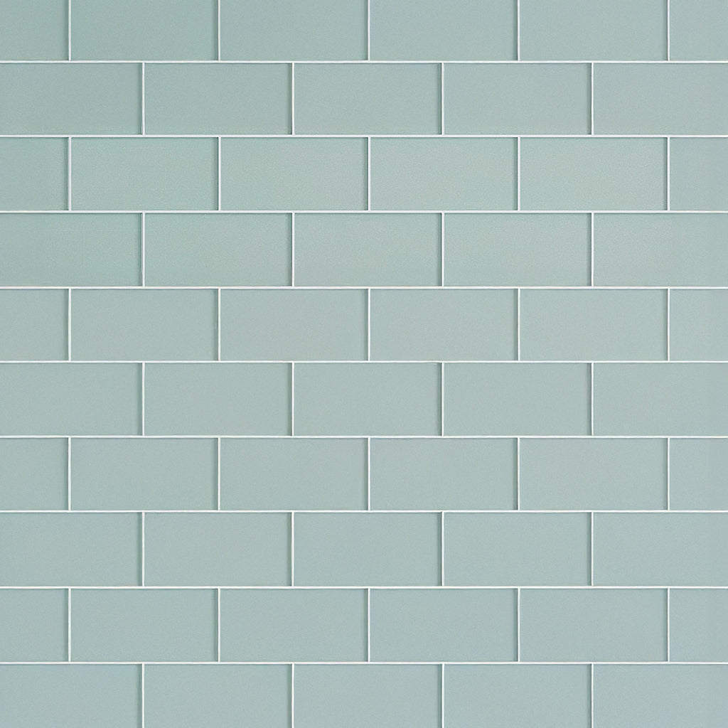 Blizzard Blue 3 x 6 Glossy Glass Subway Tile