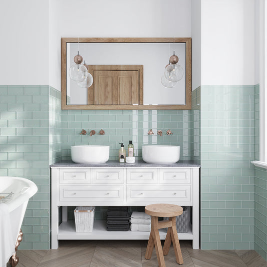 Blizzard Blue 0.5 x 12 Glossy Glass Pencil Trim - Sample