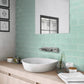 Blizzard Blue 3 x 6 Matte Glass Subway Tile