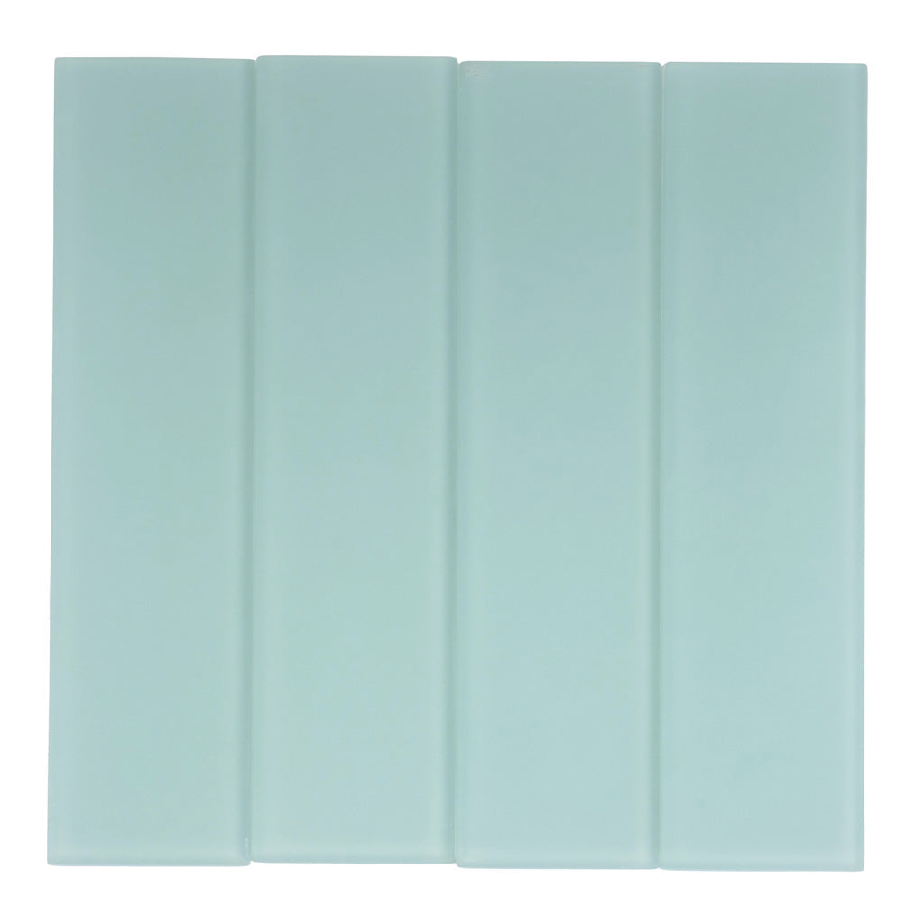 Blizzard Blue 3 x 12 Matte Glass Subway Tile