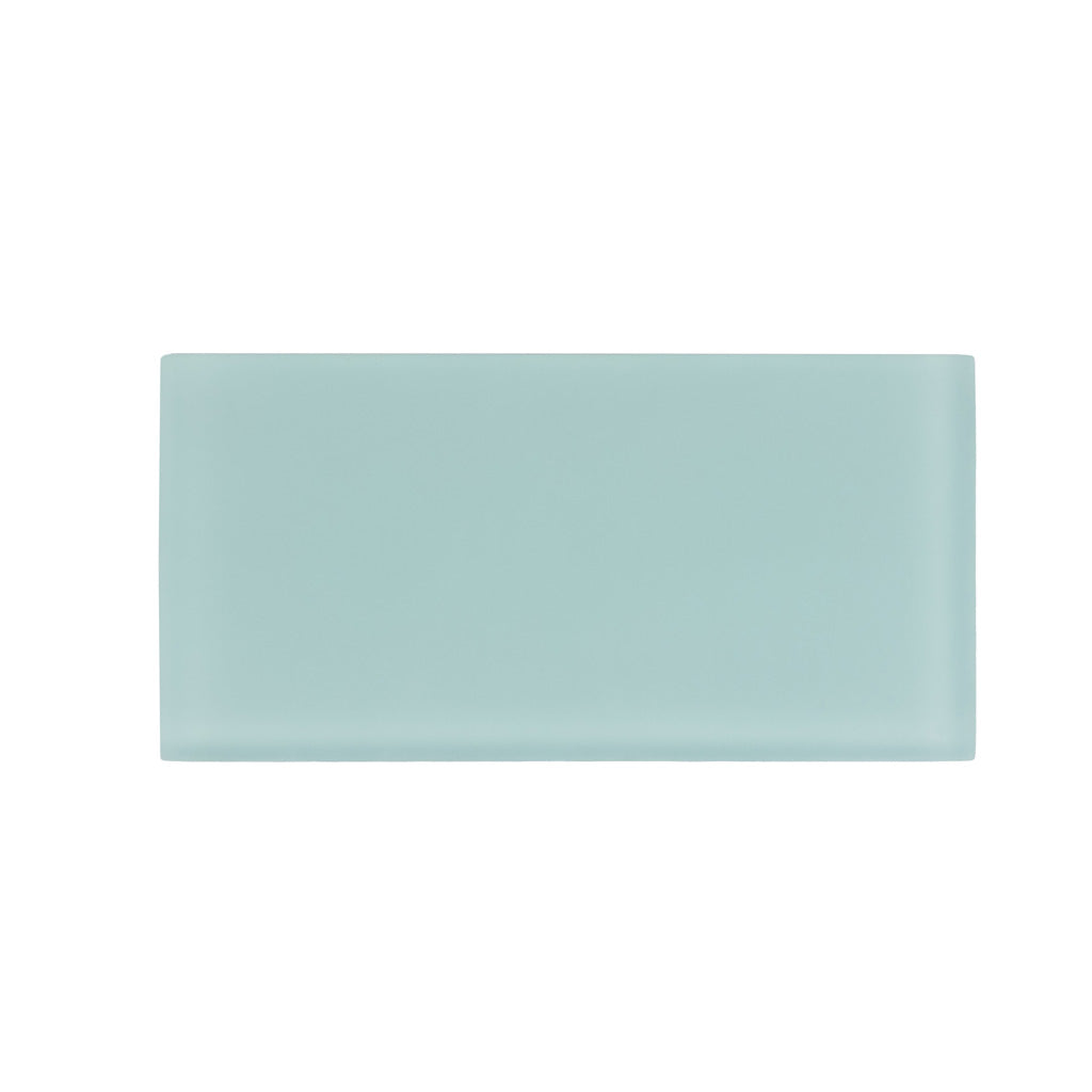 Blizzard Blue 3 x 6 Matte Glass Subway Tile