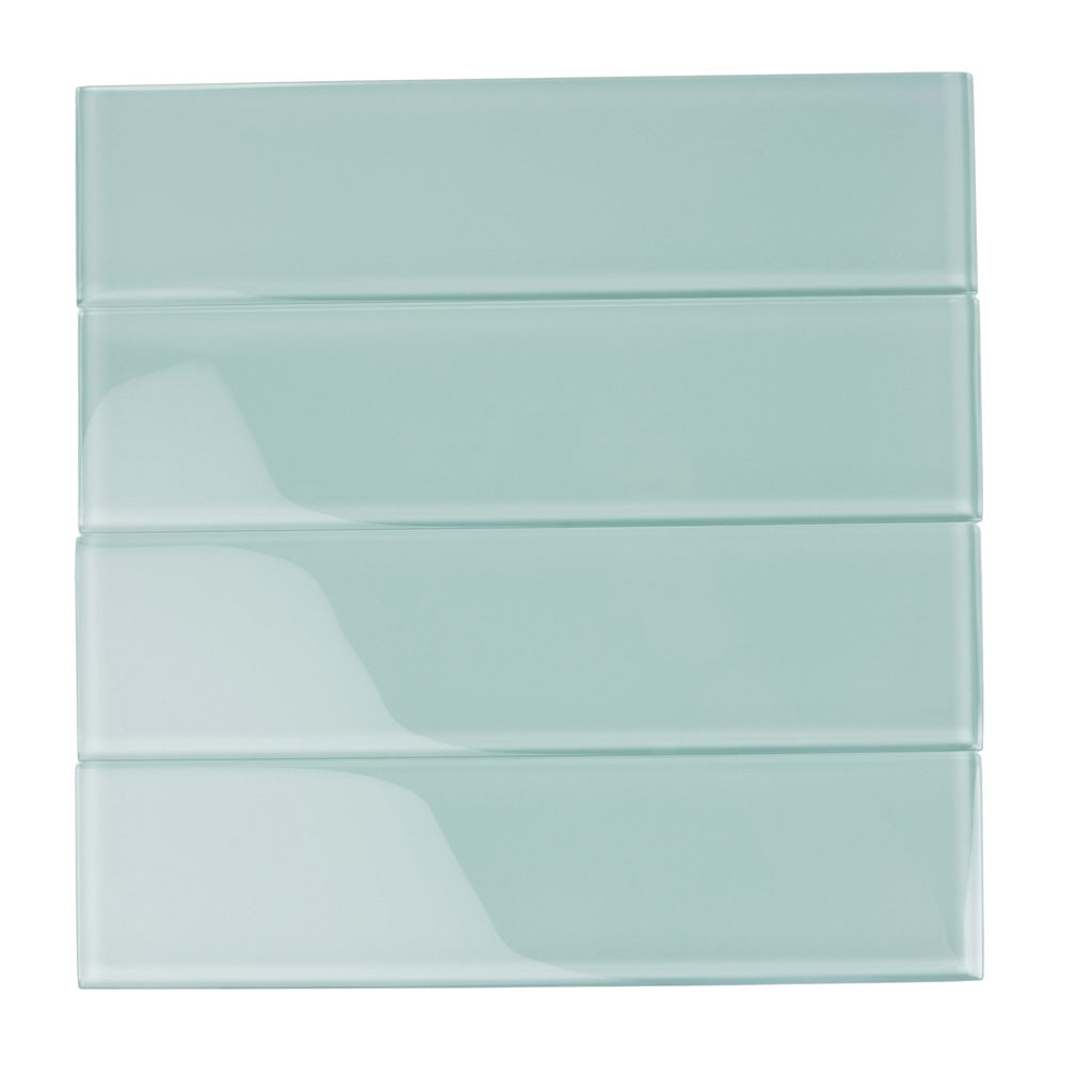 Blizzard Blue 3 x 12 Glossy Glass Subway Tile