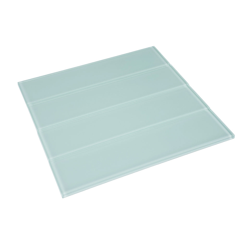 Blizzard Blue 3 x 12 Glossy Glass Subway Tile