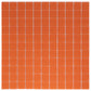 Orange 12 x 12 Matte Glass Mosaic Tile