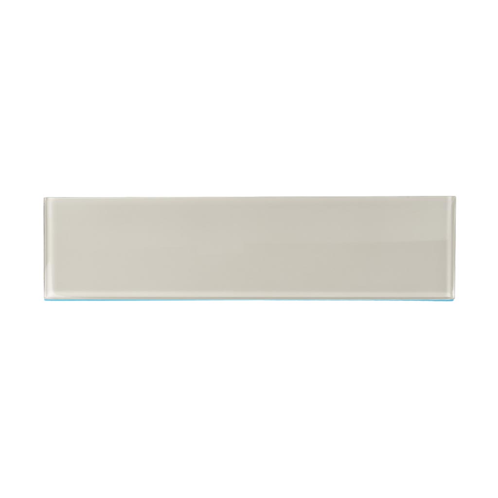 White 4 x 16 Glossy Glass Subway Tile