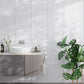 White 8 x 16 Glossy Glass Subway Tile