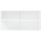 White 3 x 6 Glossy Glass Subway Tile