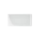 White 3 x 6 Glossy Glass Subway Tile