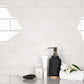 White 3 x 6 Glossy Glass Subway Tile