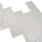 White 4 x 16 Glossy Glass Subway Tile