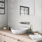 White 12 x 12 Matte Glass Mosaic Tile