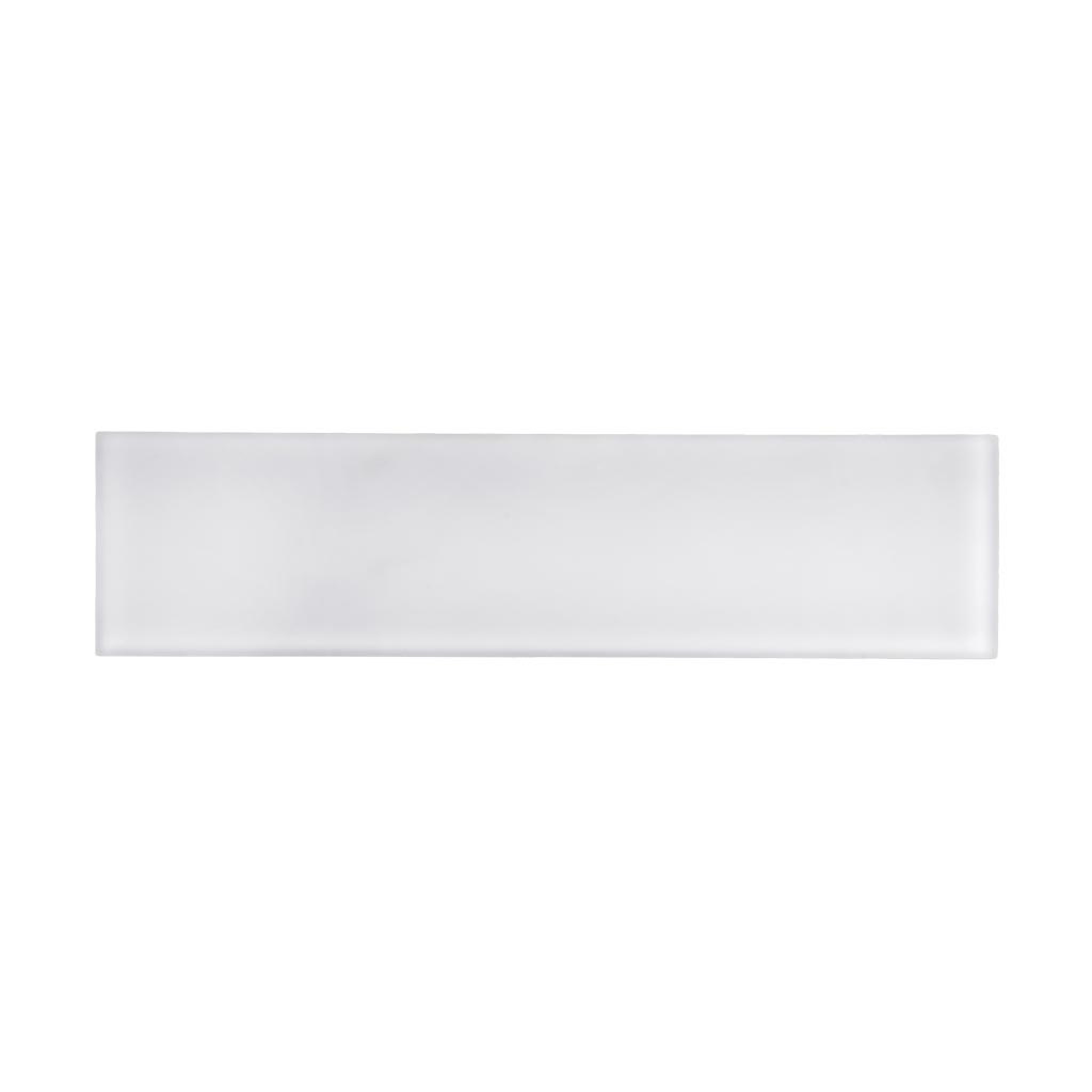 White 3 x 12 Matte Glass Subway Tile