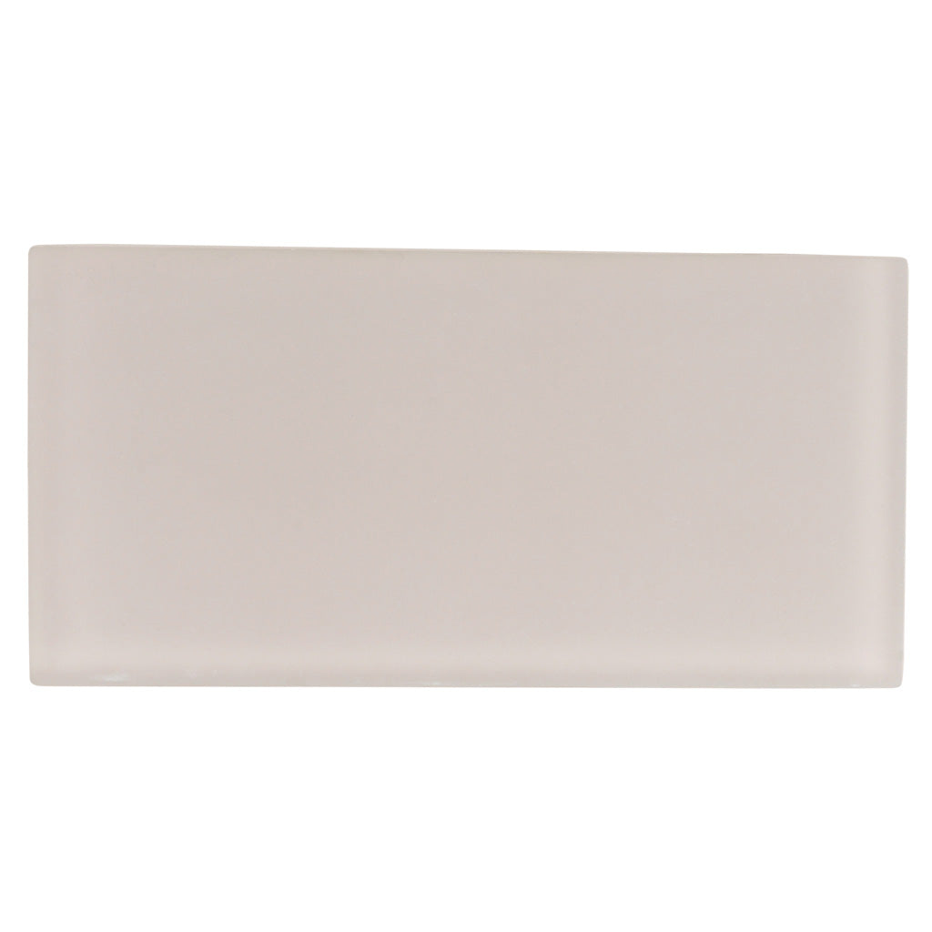 Lace White 3 x 6 Matte Glass Subway Tile