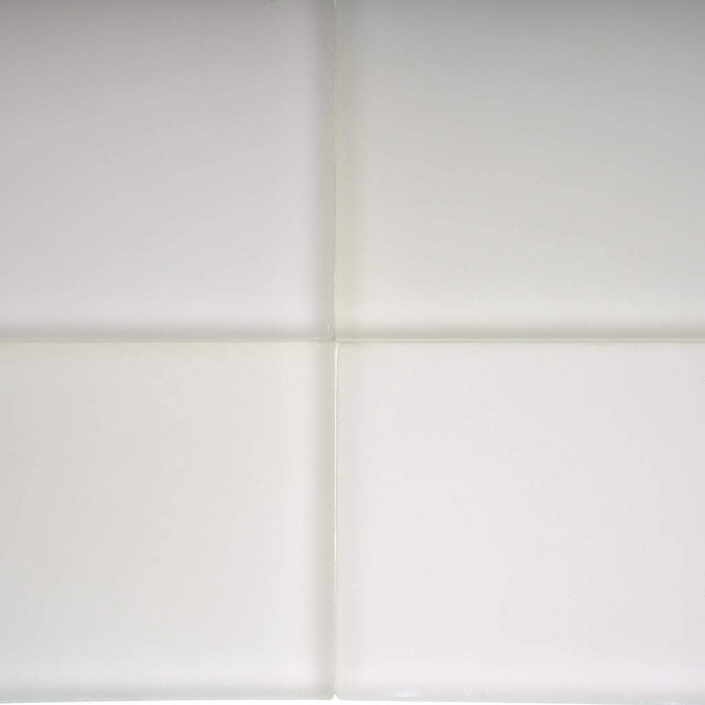 Lace White 3 x 6 Matte Glass Subway Tile