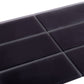 Black 3x6 Matte Glass Subway Tile Sample