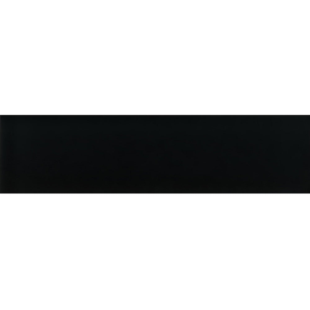 Black 3x12 Glossy Glass Subway Tile