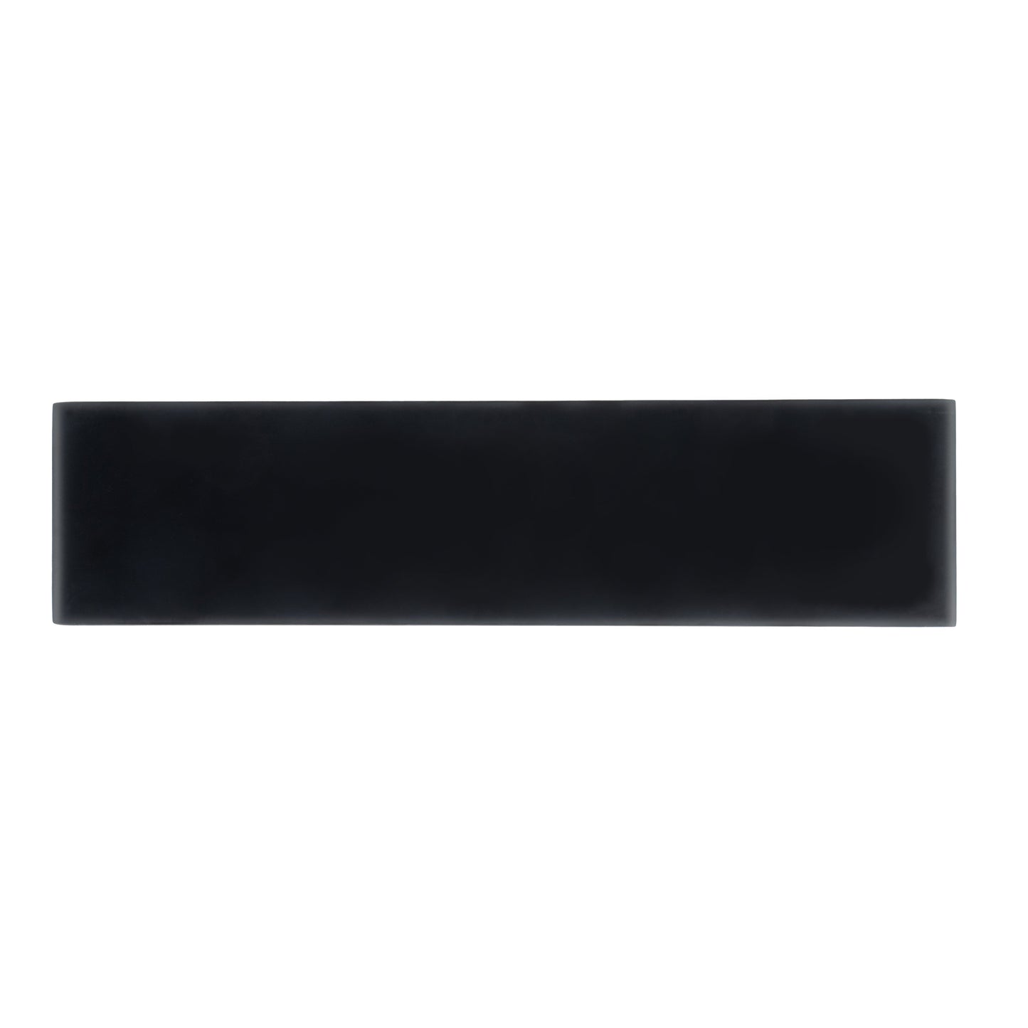 Black 3x12 Matte Glass Subway Tile
