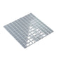 Gray 12 x 12 Glossy Glass Mosaic Tile