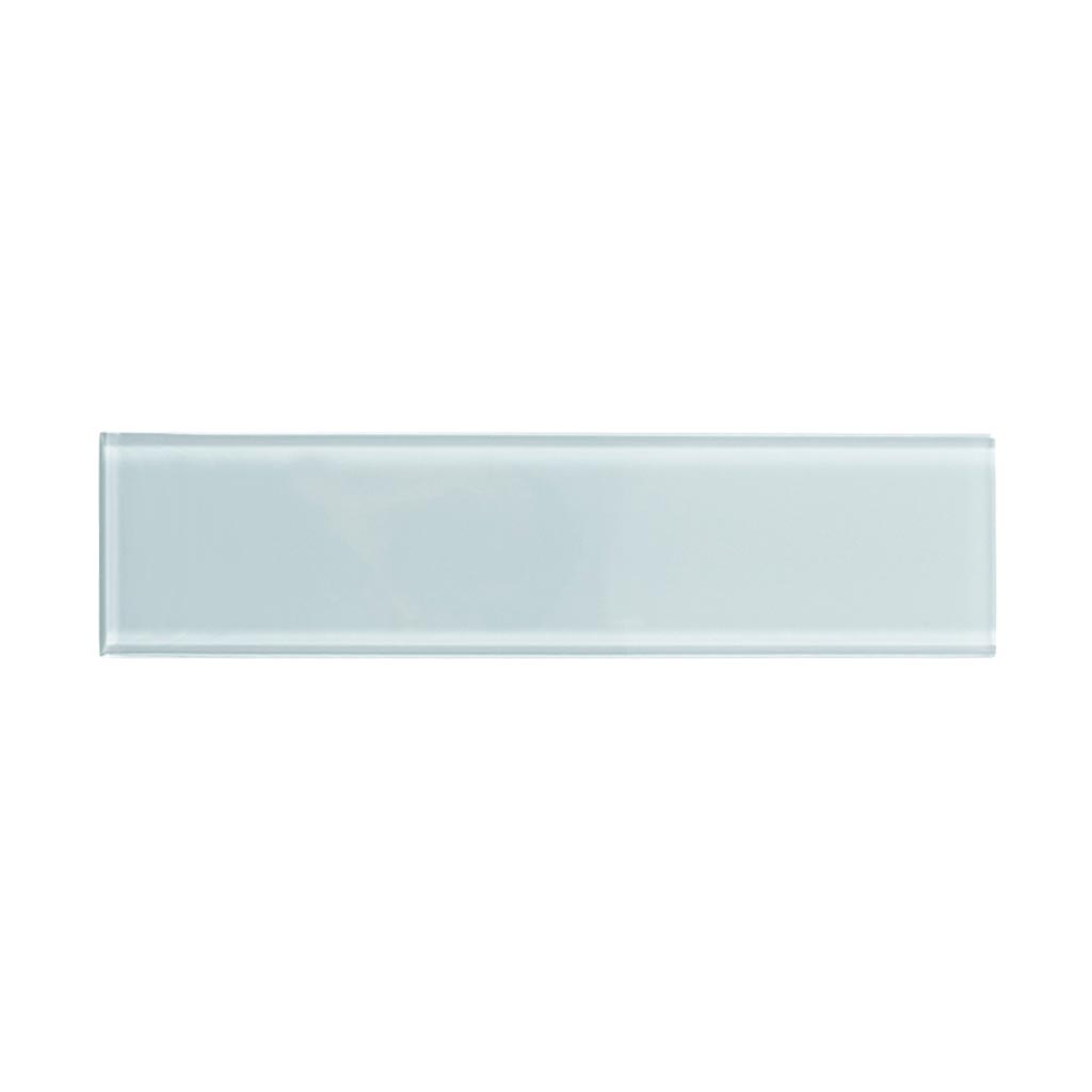 Gray 4 x 16 Glossy Glass Subway Tile