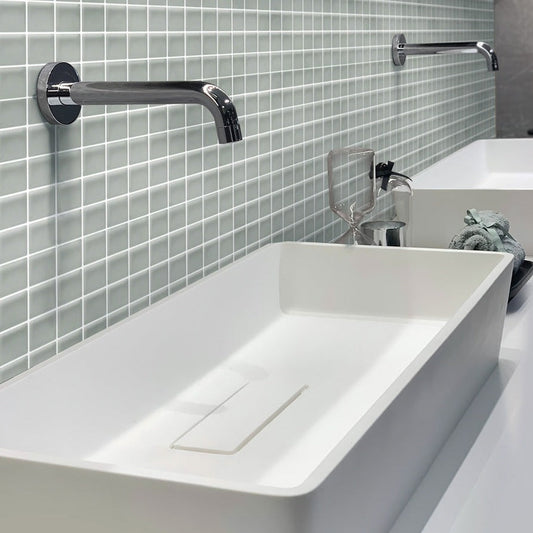 Gray 12 x 12 Matte Glass Mosaic Tile - Sample