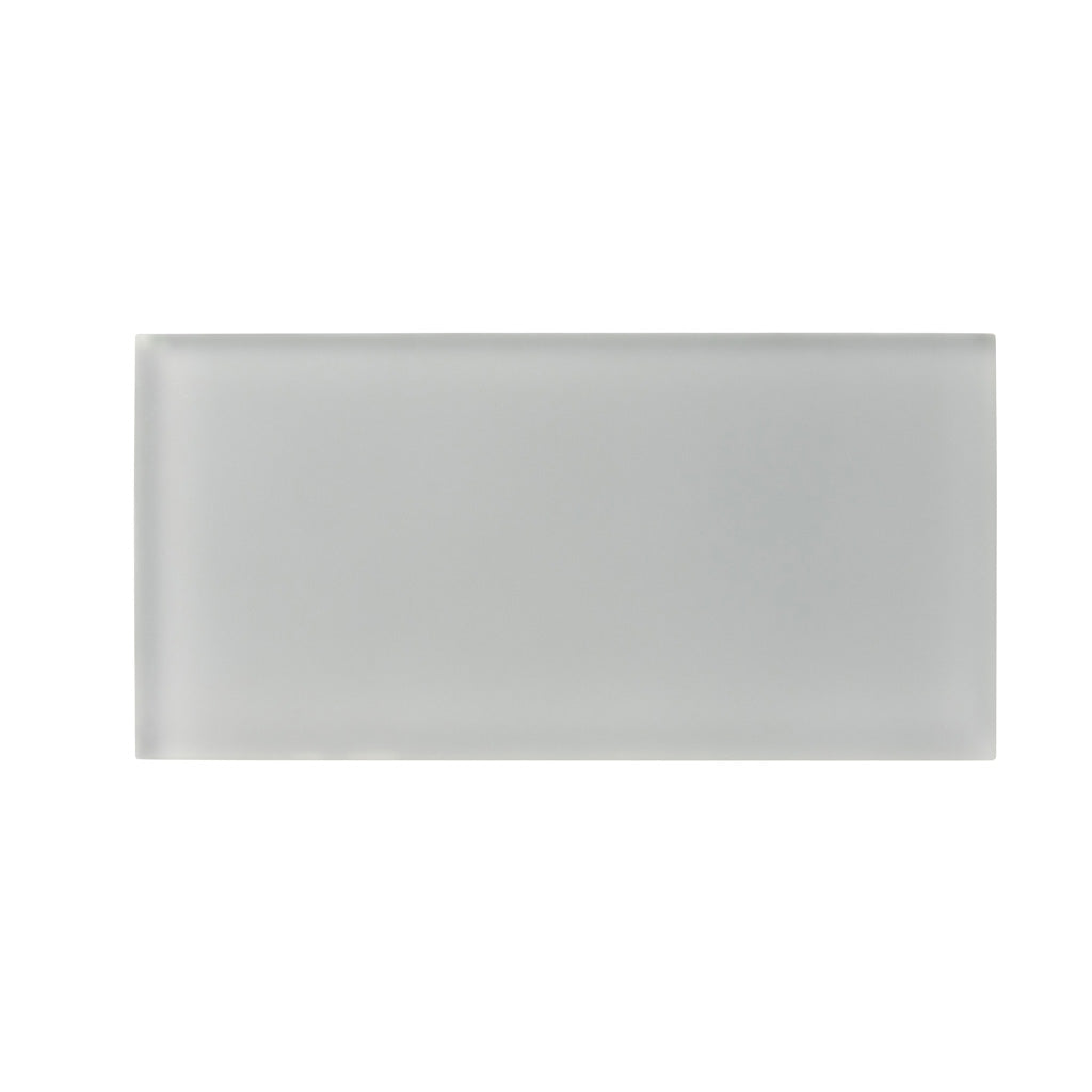 Gray 3 x 6 Matte Glass Subway Tile