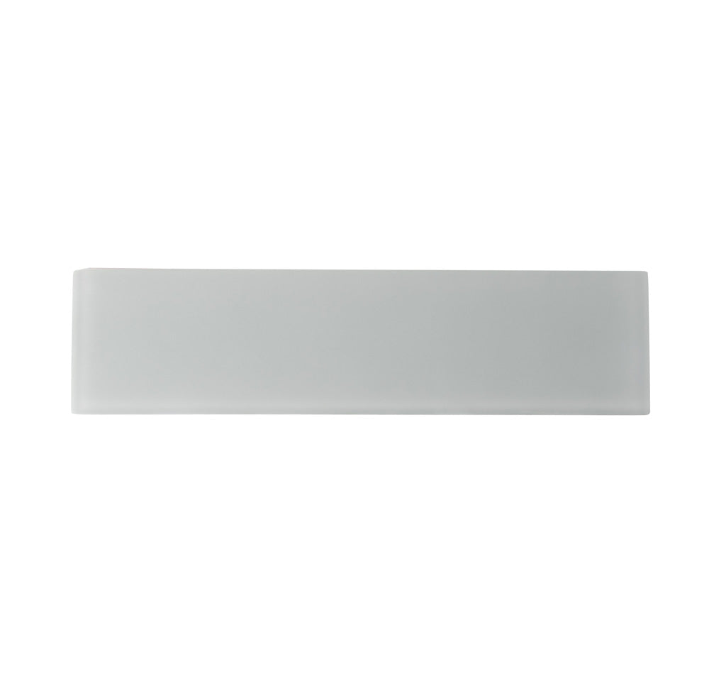 Gray 3x12 Matte Glass Subway Tile Sample